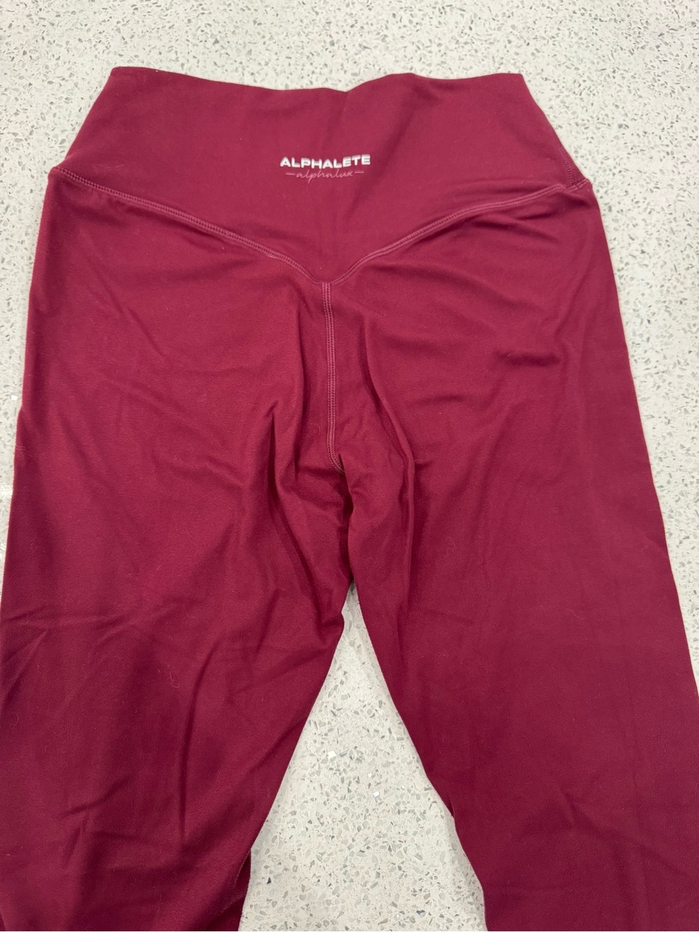 Alphalete Burgundy High-Rise Leggings
